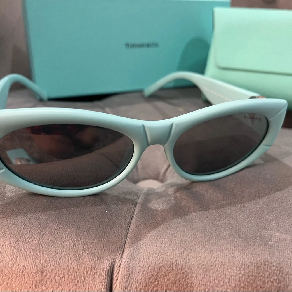 Tiffany & Co. Signature Blue Sunglasses with Case